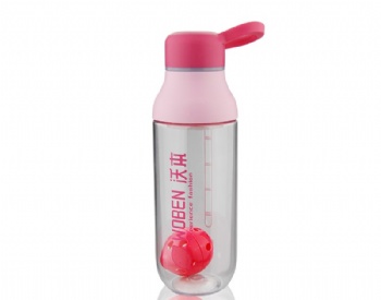 GY4114 Plastic shaking bottle shaker with handle Lid Tea infuser ball